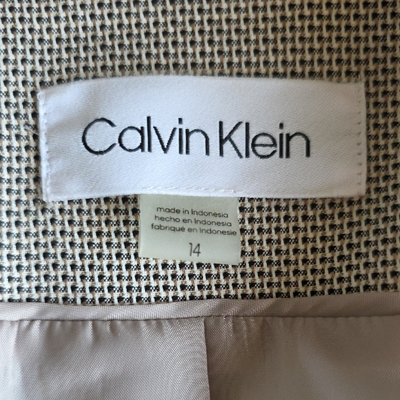 Calvin Kline One-Button Blazer - Size 14 - Picture 4 of 10